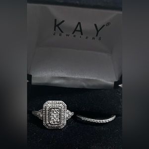 💍💍Diamond Ring 1/2 ct tw Round-cut 10K White Gold